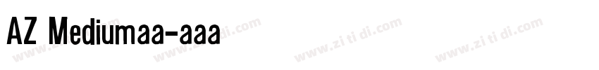 AZ Medium字体字体转换